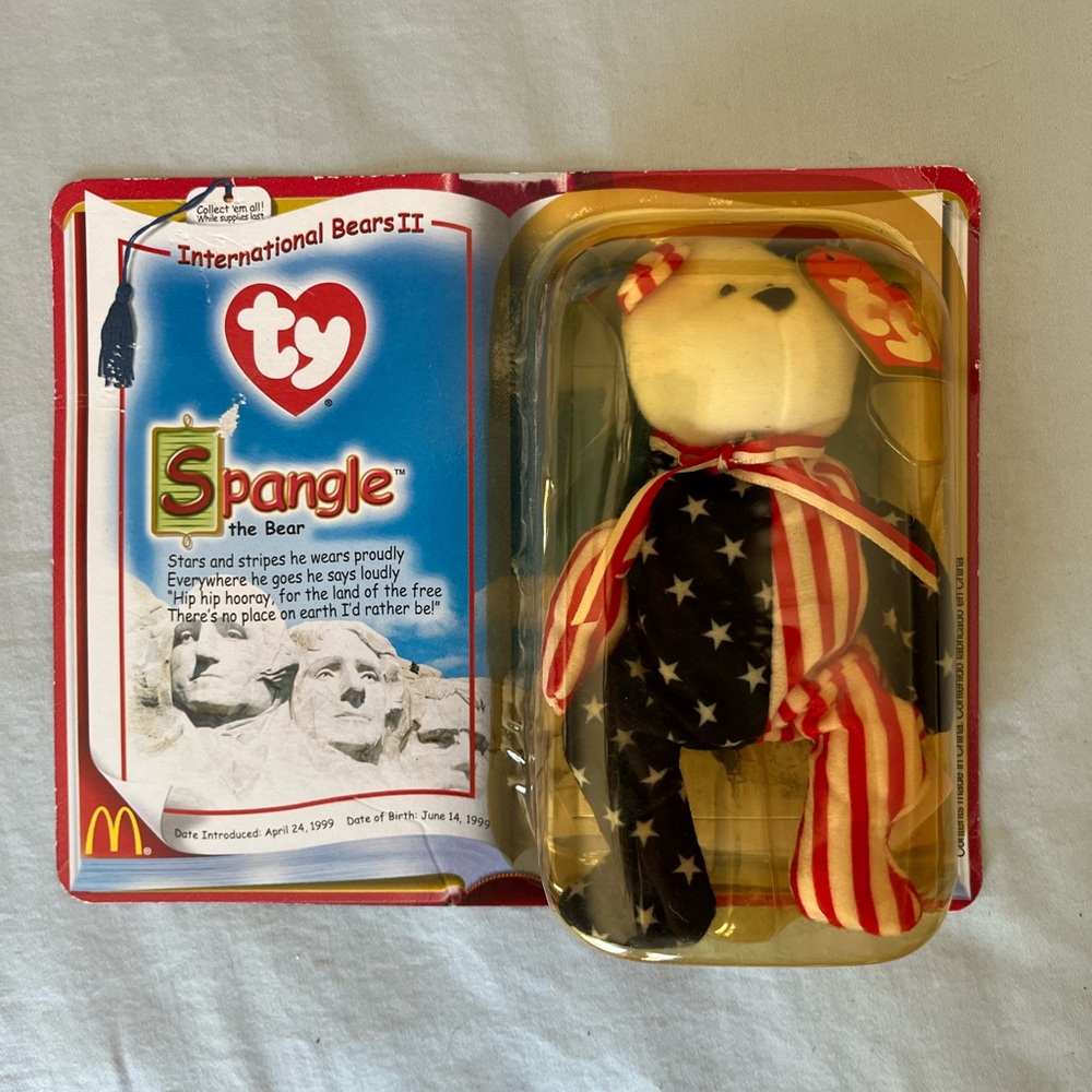 RARE Spangle the Bear 1999 Beanie Baby